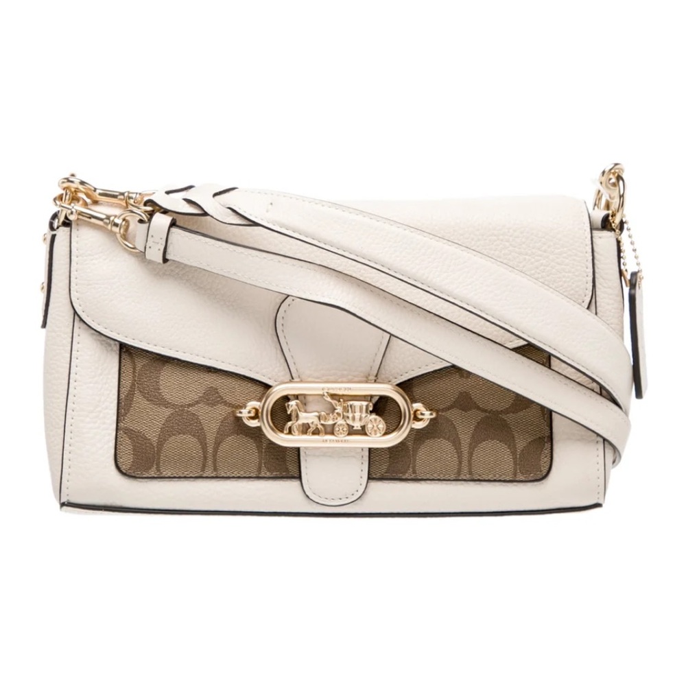 COACH Tabby 26 Signature Logo Coated Canvas Shoulder Bag - Picture 15 of 15